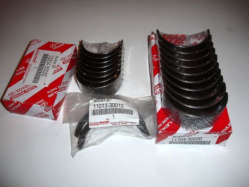 Toyota oem genuine 1kz 1kd 2kd rod main thrust bearings u/s 0.25 o/s .25