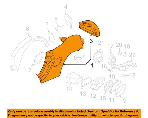 Porsche oem 97-04 boxster-quarter panel right 98650396201grv