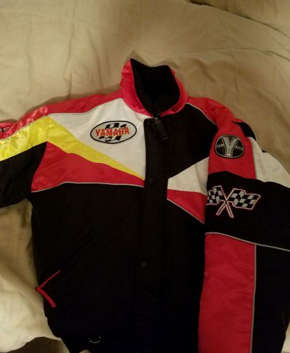 Vintage yamaha snowmobile snowmobiling sled racing mens jacket coat size large