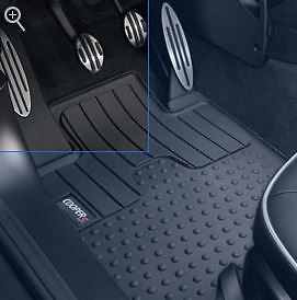 Mini cooper s countryman rubber floor mats floormats 2012-2016 set of 4 oem