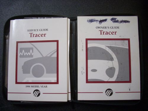 1998 98 mercury tracer owners manual &amp; zippered case