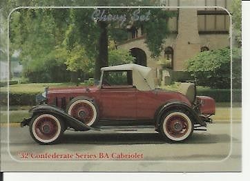 &#039;32 confederateseries ba cabriolet- #3 &#034;chrome card&#034; out of sub set from &#039;92 set