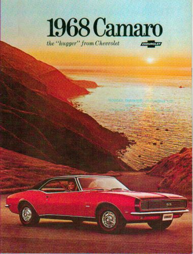 1968 camaro canadian original 16 page brochure mint