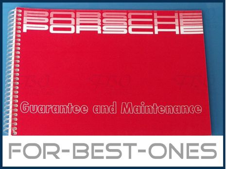 Oem owners service maintenance warranty porsche 911 1983-1988