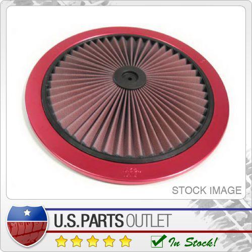 K&n 66-1401xr shape: round air filter  top only  dia. 14 in.  red