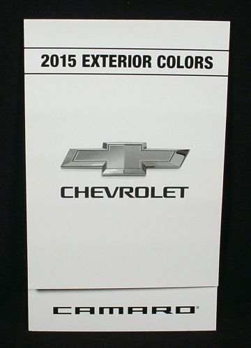 2015 chevrolet camaro  paint color chip brochure - original