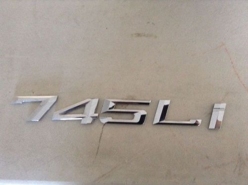 2002-2005 bmw 745li trunk emblem oem &#034;745li