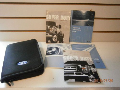 2008 ford super duty owners manual book with case