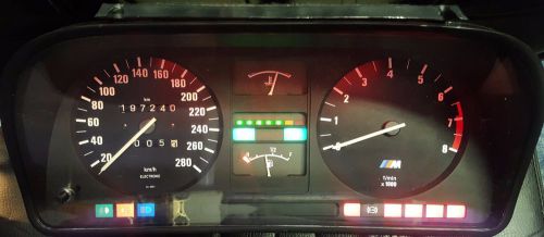 Bmw e28 m5 euro instrument cluster speedometer e24 m635csi  m535i tacho gauge