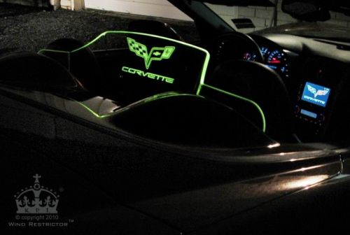 Corvette c6 convertible windrestrictor® brand wind blocker deflector windscreen