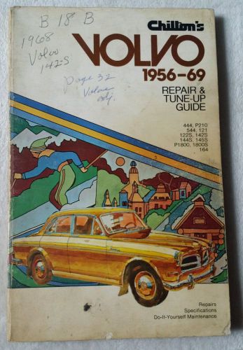 Chilton&#039;s volvo 1956-69 repair &amp; tune-up guide manual