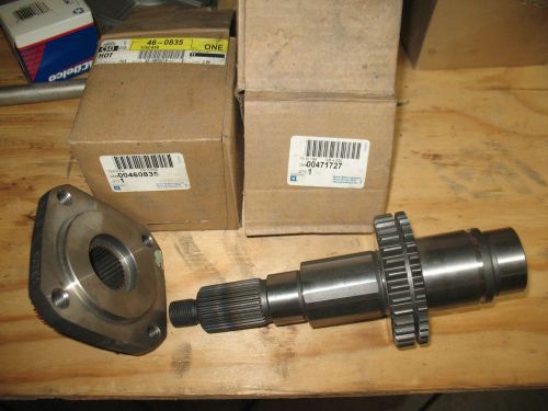 Nos np205 transfer case front output 30 spline shaft chevy gmc np 205 w/flange