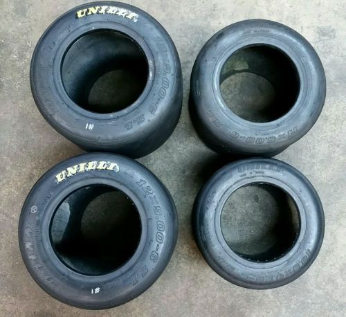 Set of 4 used unilli tires rolled with 50cc on inside