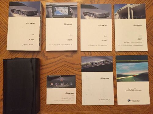 2010 lexus hs250h owner&#039;s manuals stock #131