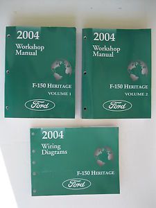 2004 ford  f150 heritage shop service manual set with  wiring diagrams