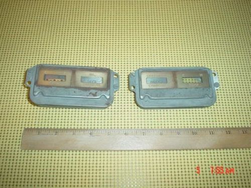 Nash 1930s-40s? used fuel-oil pressure-generator-temp gauge mounting panels