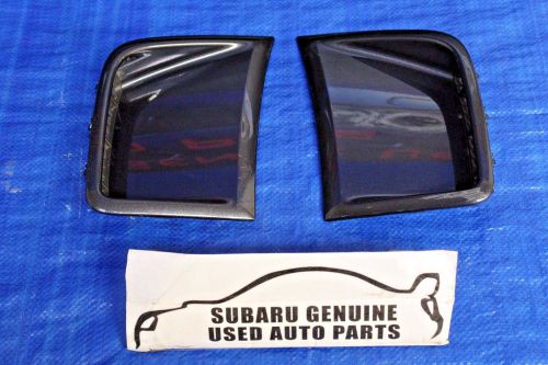 08-14 2008-2014 subaru wrx &amp; sti front bumper side vents trim lh/rh dgm grey