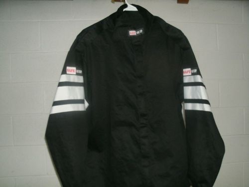 New safequip fire suit jacket extra large race racing  firesuit black sfi 3-2a/1