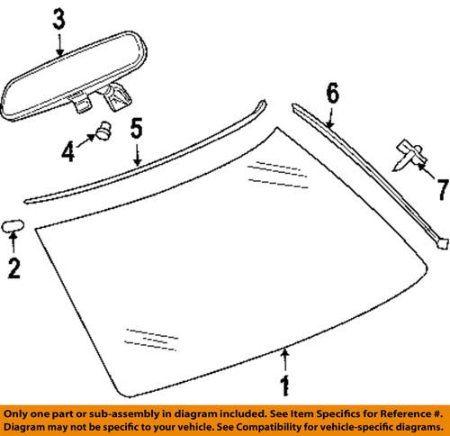 Mopar oem 4805888ac windshield-pillar molding