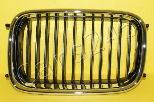 1992-1996 bmw 3-series e36 front center grill chrome &amp; black left side