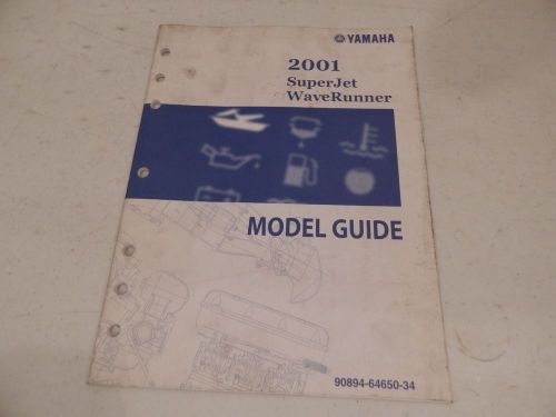 Genuine oem 2001 yamaha superjet wave runner model guide 90894-64650-34