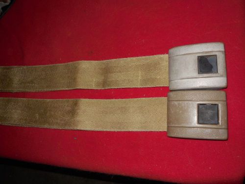 1967 chevrolet camaro pontiac firebird standard gold rear seat belt buckles gm