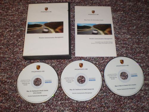 2003 2004 porsche 911 carrera boxster navigation cd set case instructions all