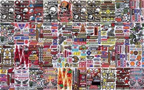 40 new mixed sheets sticker decal car  bike racing helmet dirt