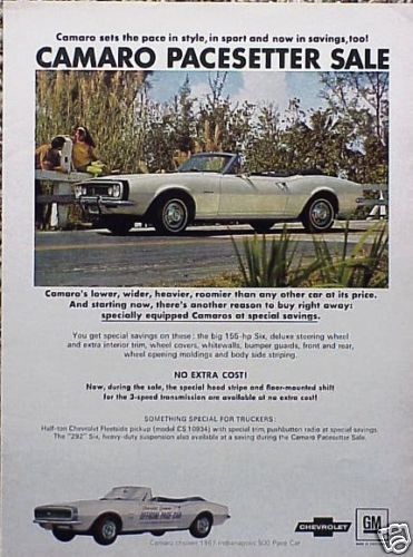 1967 chevy camaro original vintage ad  more in my store   buy 5+= free shipping