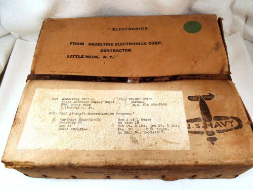 Nos vintage 1952 transponder upgrade kit for a 1950 apx-6 ~ us navy in package