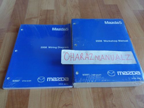 2008 mazda 5 service &amp; wiring diagrams manual  **sealed**