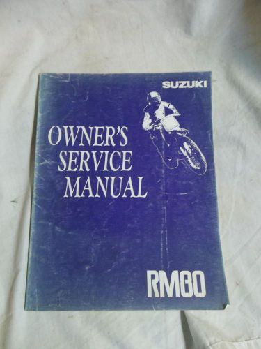 Used 1992 suzuki rm80 rm 80 mx oem owners service manual *b87b