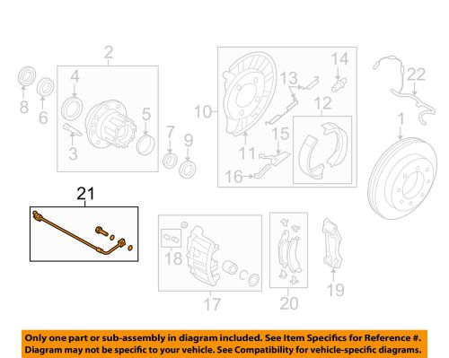 Ford oem 08-14 e-350 super duty rear brake-flex hose 8c2z2a442el