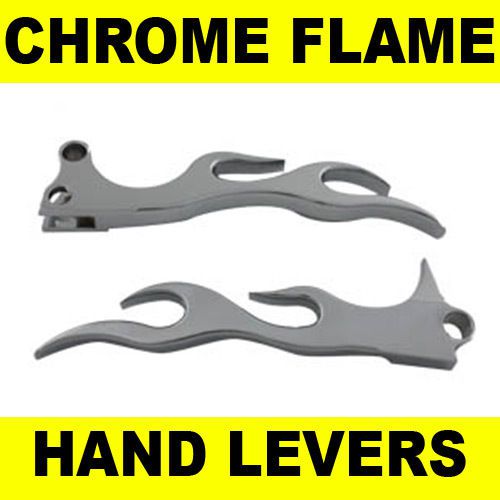 1996-07 harley flame handlebar hand levers softail dyna