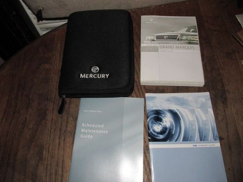 07 2007 mercury grand marquis owners manual set