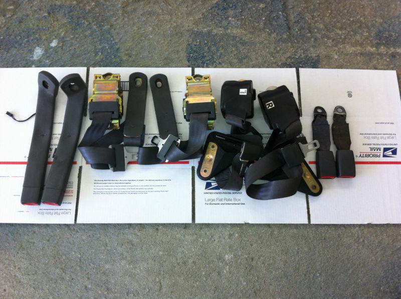 1999 trans am seat belt complete set camaro firebird buckles 93-02 rs ss z28 ws6