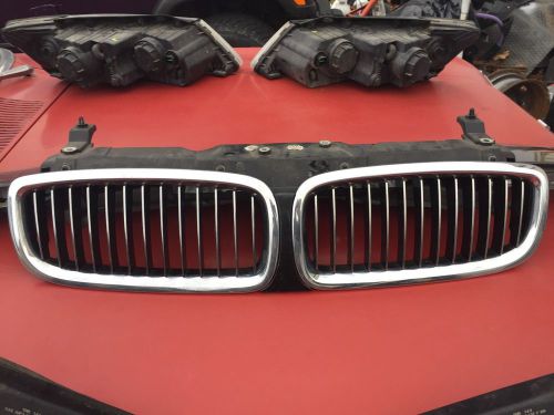 2002-2005 bmw e65 e66 745i 745li front nose hood kidney grille assembly chrome