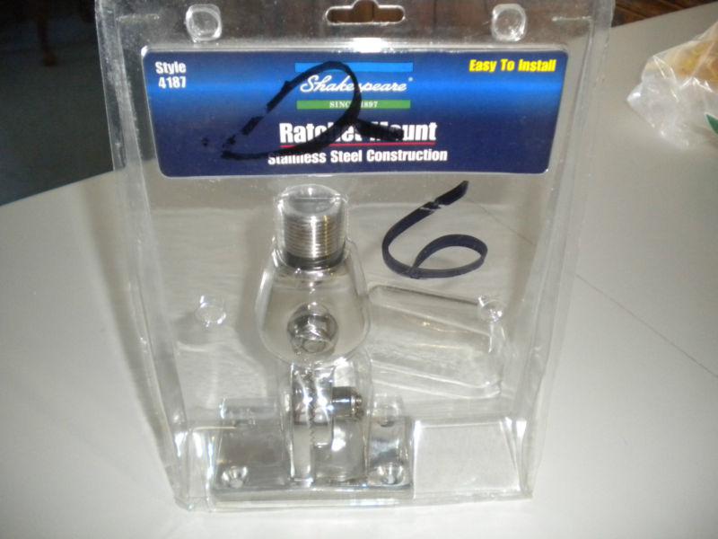 New shakespeare 4187 antenna ratchet mount stainless steel marine vhf warranty