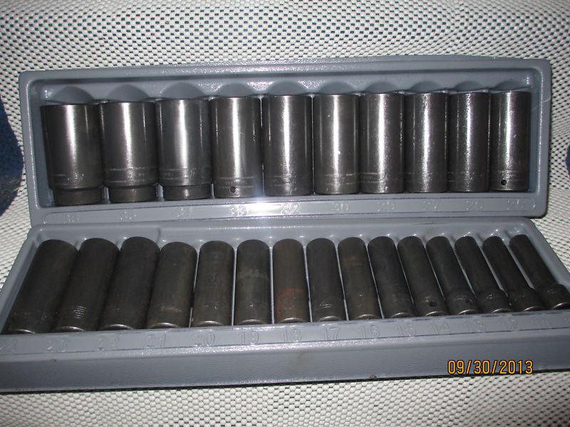 Snap on tools  10 to 36 huge set of deep impacts