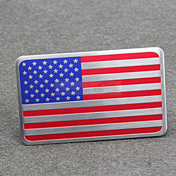 United states america land flag metal trunk rear emblems badge sticker for dodge