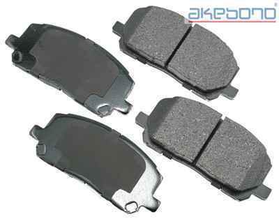 Akebono act884 brake pad or shoe, front-proact ultra premium ceramic pads