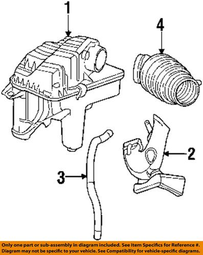 Mopar oem 4781264ac air intake-crankcase tube