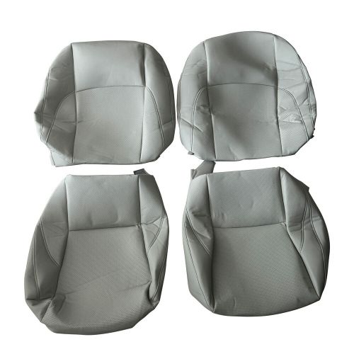 Driver &amp; passenger perforated seat cover gray new for 2007-2012 lexus es350