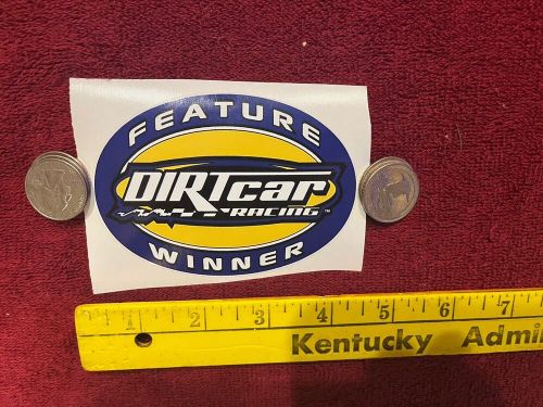 Dirtcar racing feature winner decal from victory lane