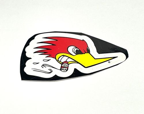 Road runner pissed off cigar smoking racing sticker colors, facing right