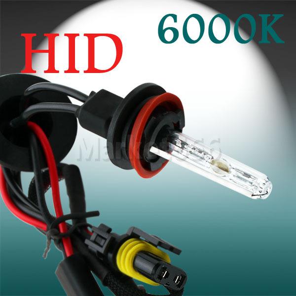 H11 hid xenon pure white replacement 6000k 35w car headlight headlamp bulb lam