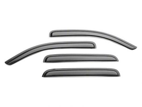 Black horse 1494805in - in-channel smoke front and rear rain guards