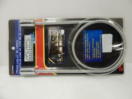 Magna kool 5/32 vacuum line kit 36&#034; length flexible stainless steel vac hose