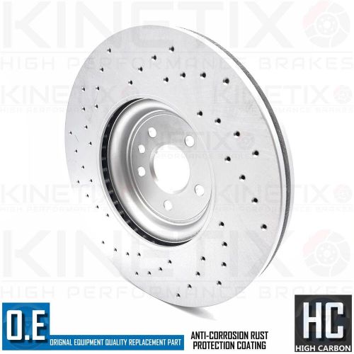 For jaguar xf x260 3.0 d 17- drilled front brake discs mintex pads wire 350mm