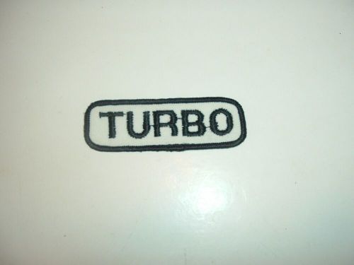 Vintage turbo patch porsche buick cummings garrett sew on 3 1/2&#034; x 1&#034;